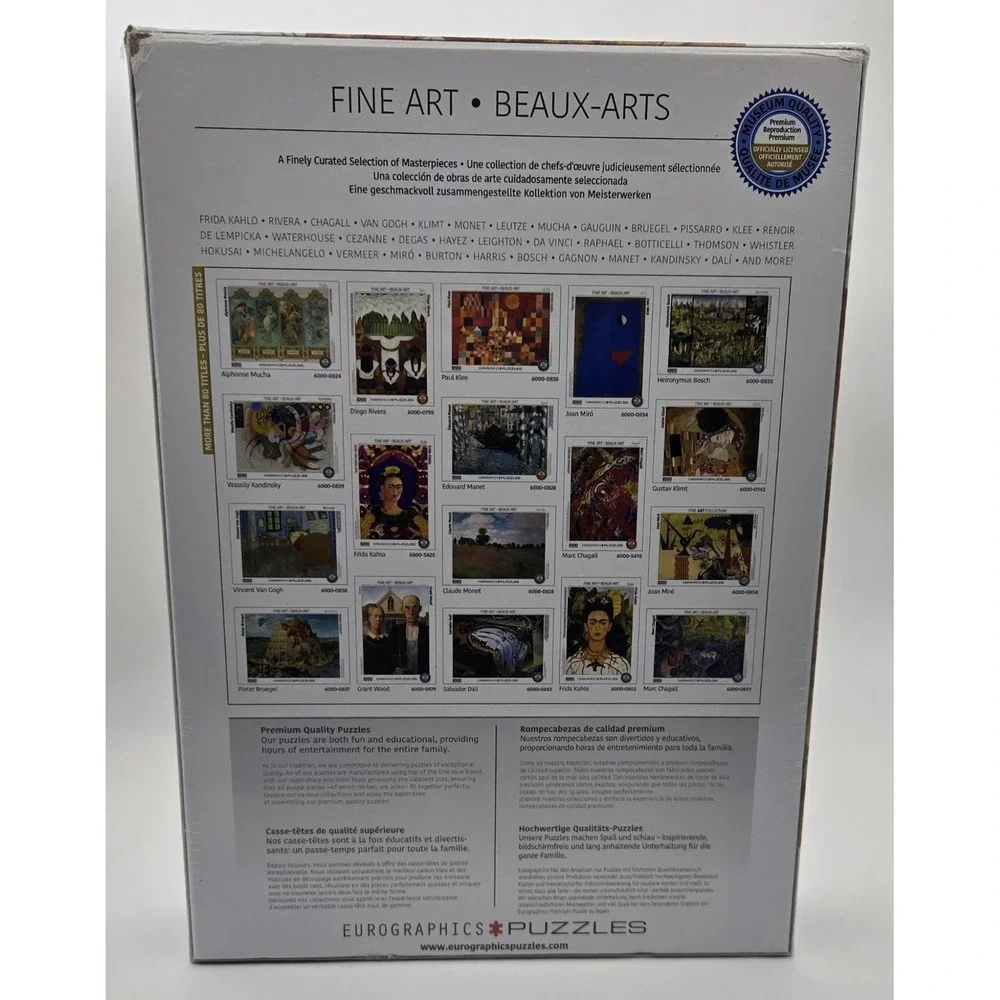 Eurographics Van Gogh Twelve Sunflowers Detail 1000‎ Piece Jigsaw Puzzle Art New